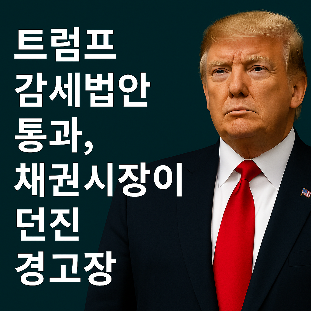 트럼프 감세법안 통과, 채권시장이 던진 경고장