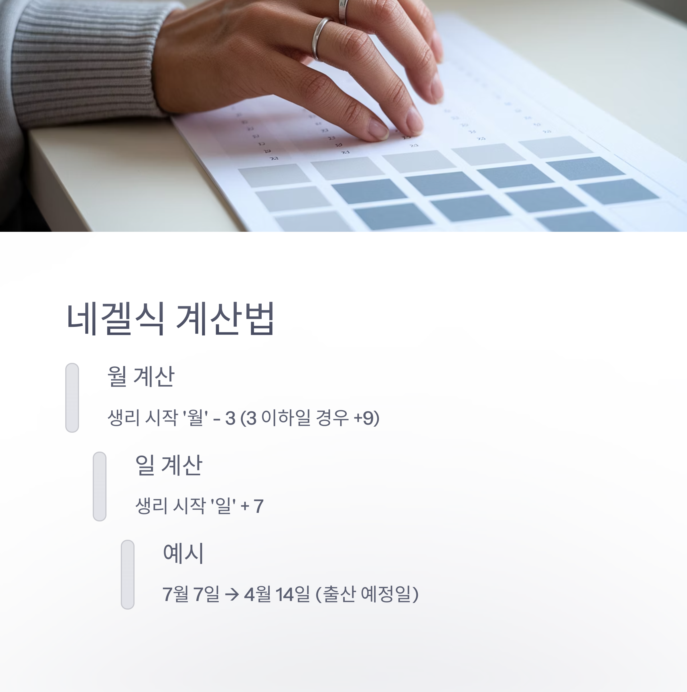 네겔식 출산일 계산 예시