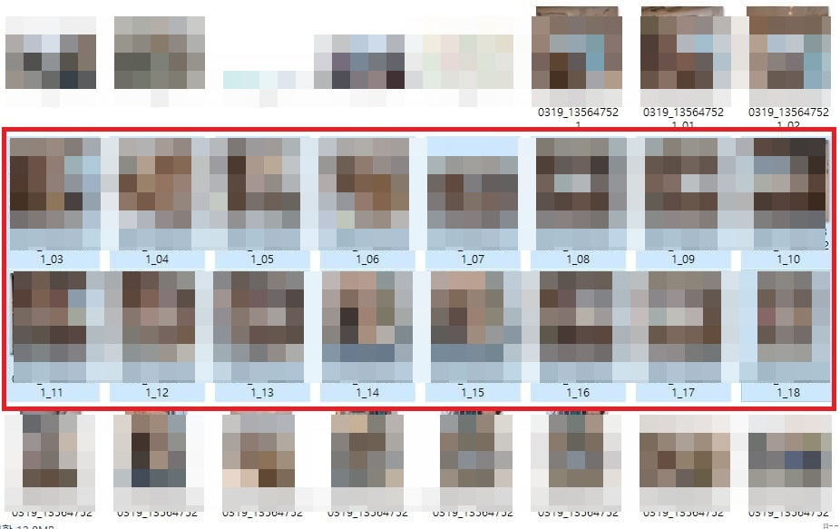 압축 희망 파일 선택