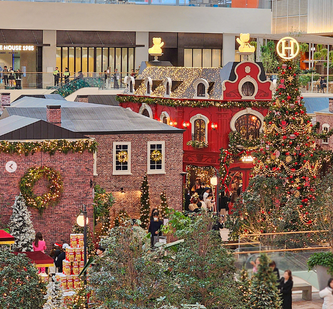 더현대 크리스마스 전경