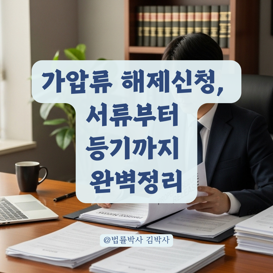 가압류 해제 신청할 때 꼭 챙겨야 할 서류와 실무 절차 완벽 가이드.