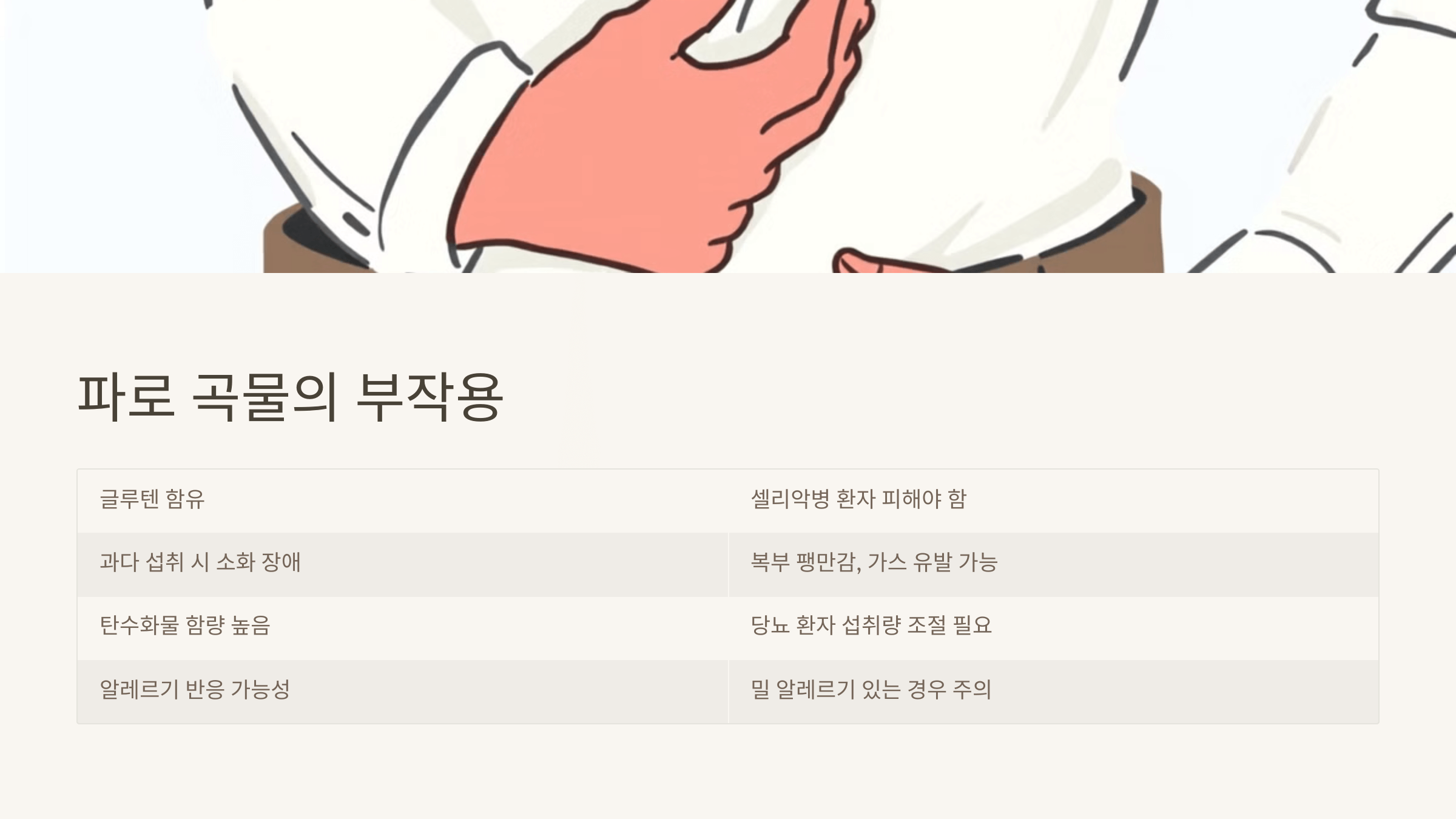 파로 곡물 사진입니다.