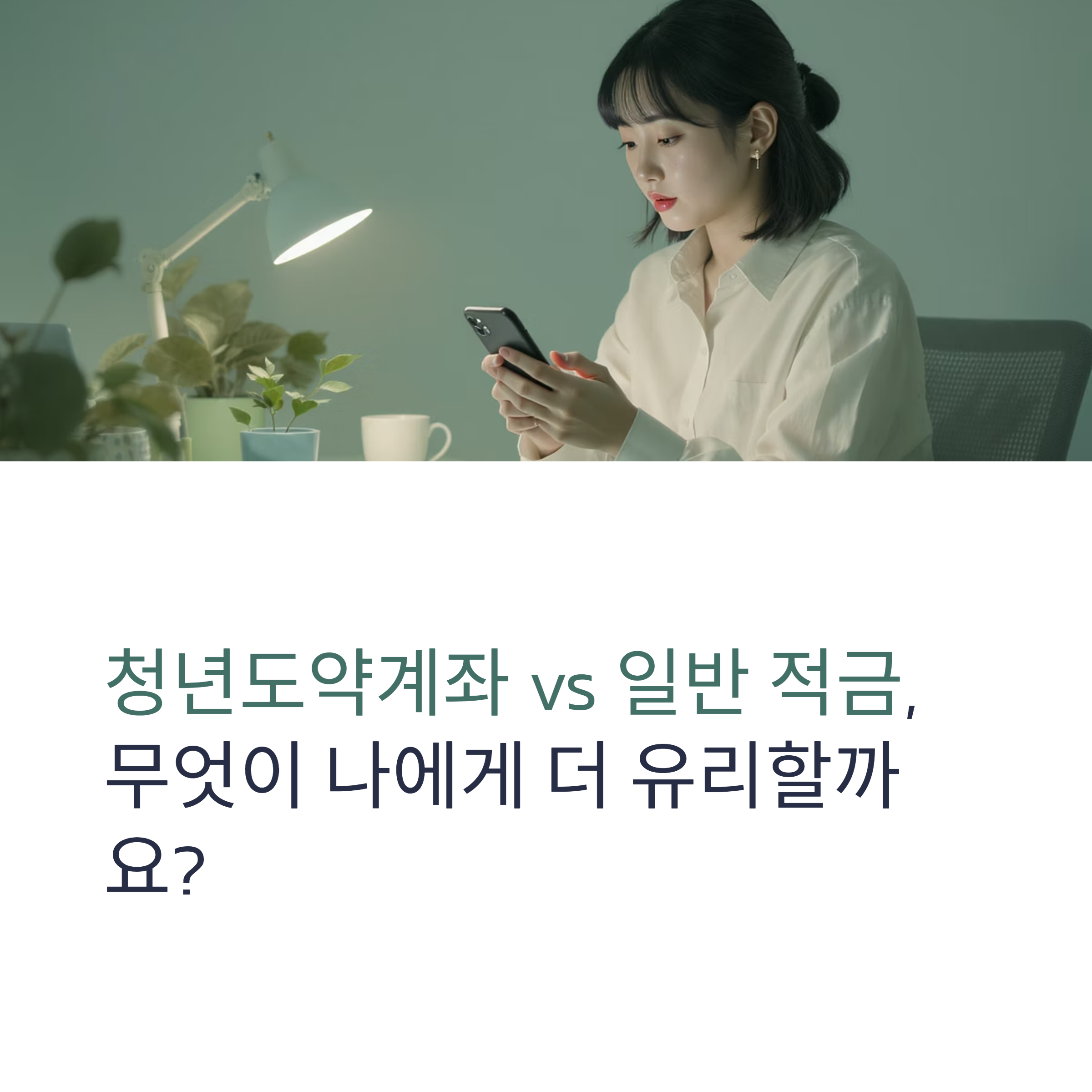 청년도약계좌와 일반 적금 대표이미지