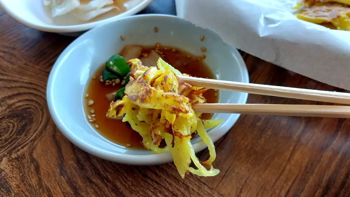 충주댐맛집-시골식당-감자전-간장소스