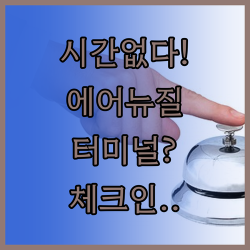 에어뉴질랜드 인천공항 이용 팁 터미널..