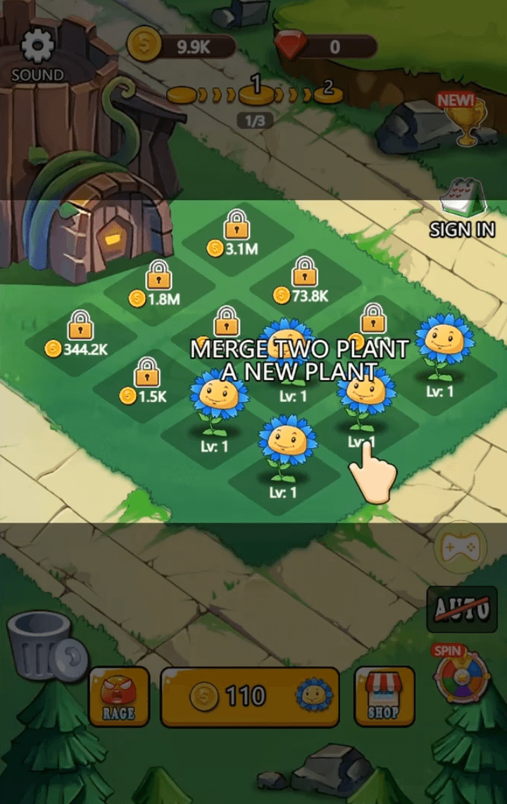 식물-대-좀비-게임하기-시작-화면