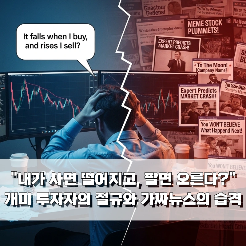 "내가 사면 떨어지고, 팔면 오른다?" 개미 투자자의 절규와 가짜뉴스의 습격