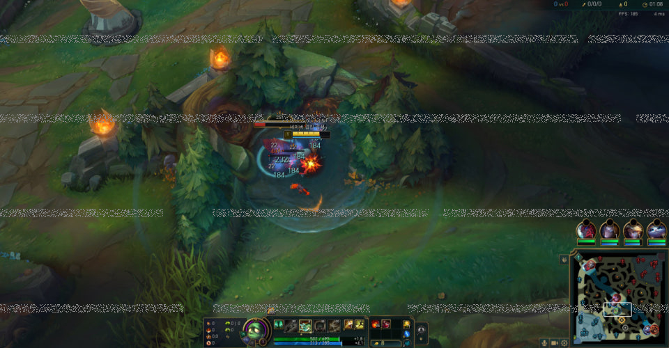 지지직 화면(연출)