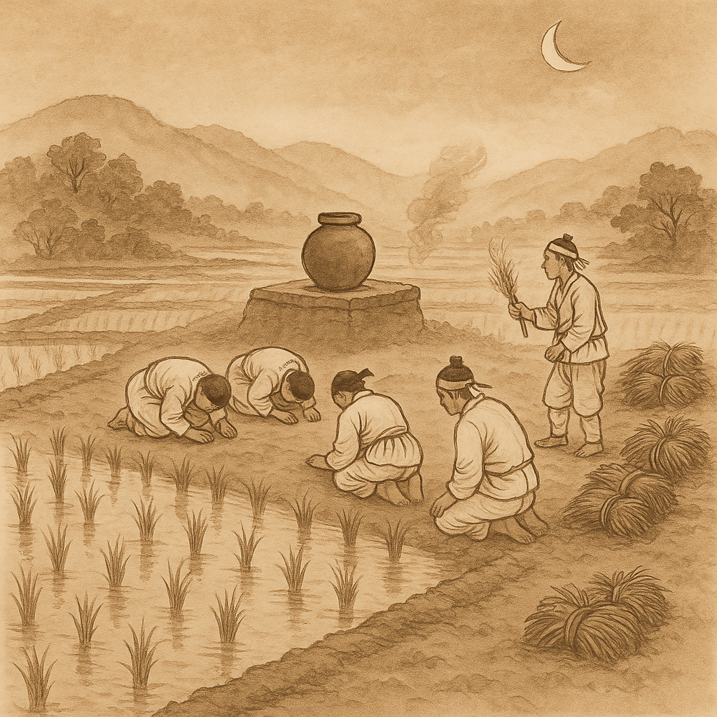 모내기 끝 삭망제