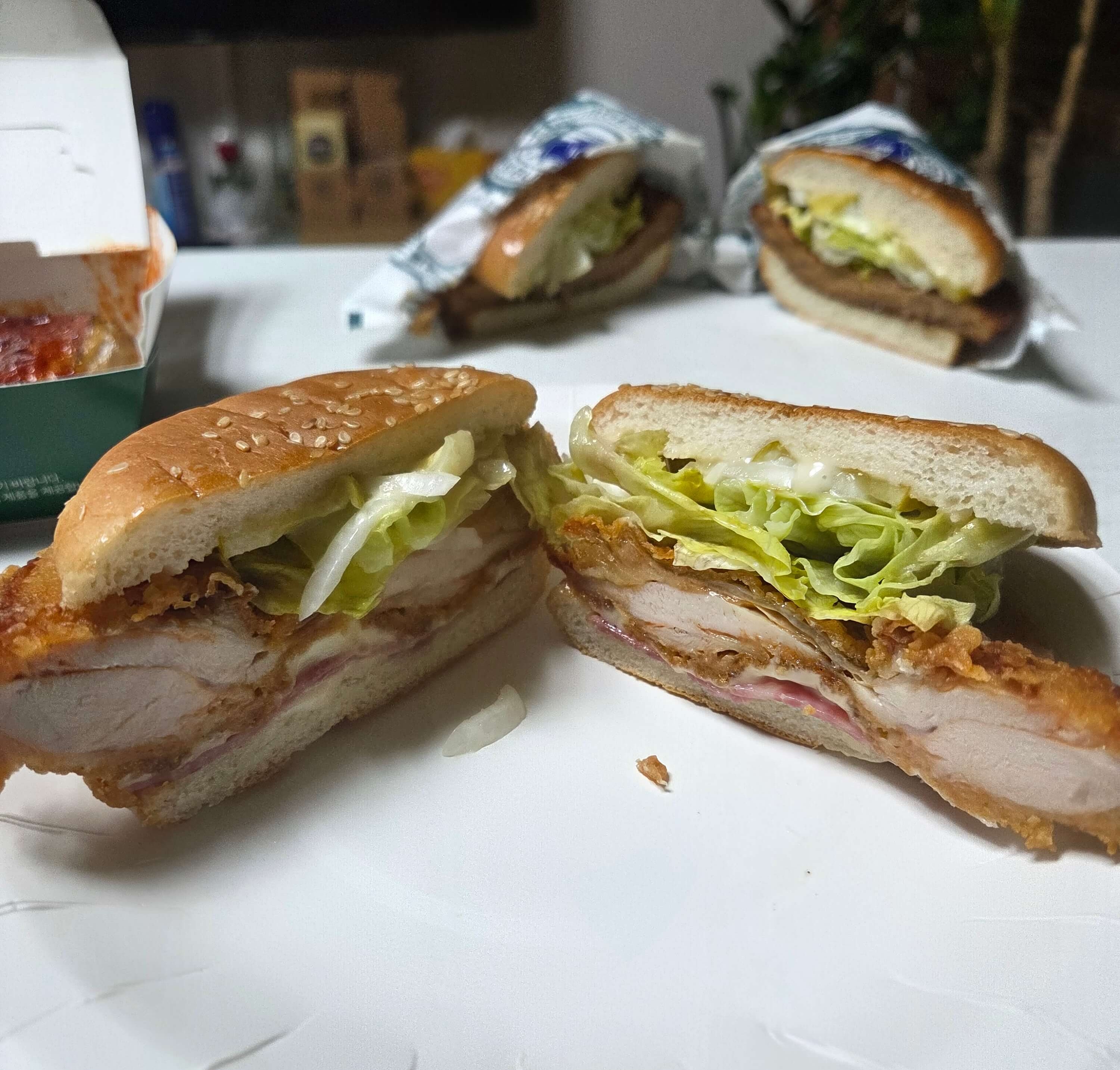 버거운버거 수유점 갈릭마요 치킨버거