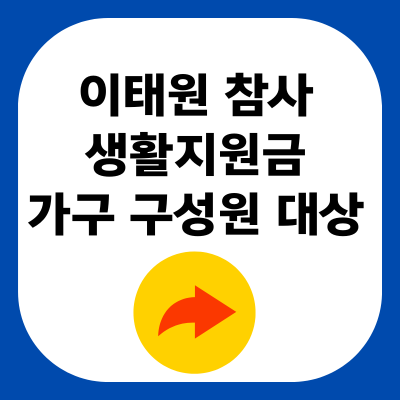 이태원 참사 생활지원금 가구 구성원 대상