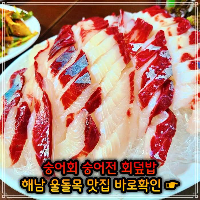 해남 진도 울돌목 맛집 뜰채로 잡아올린 숭어 회 한상