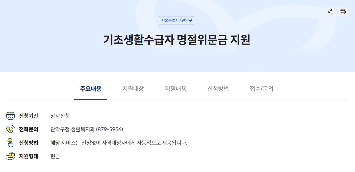 설명절 지원금