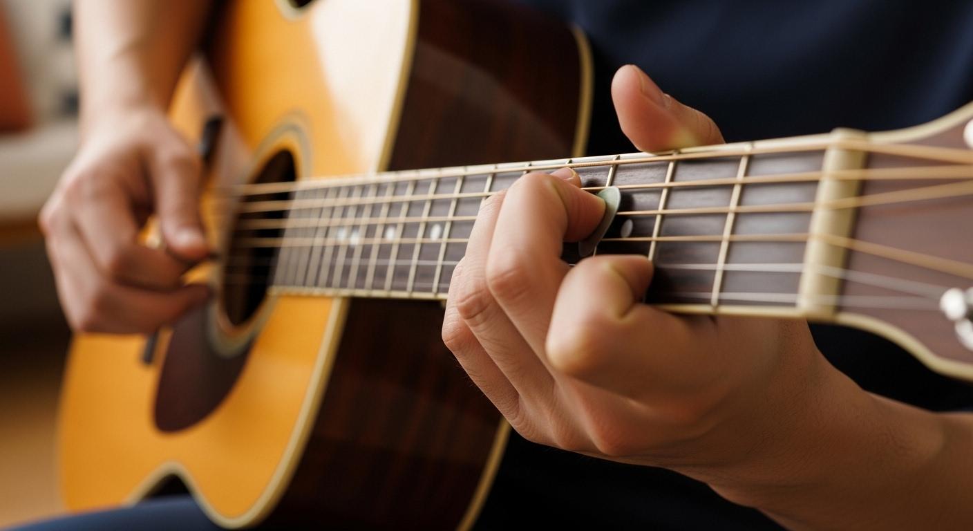 기타 D코드 운지법