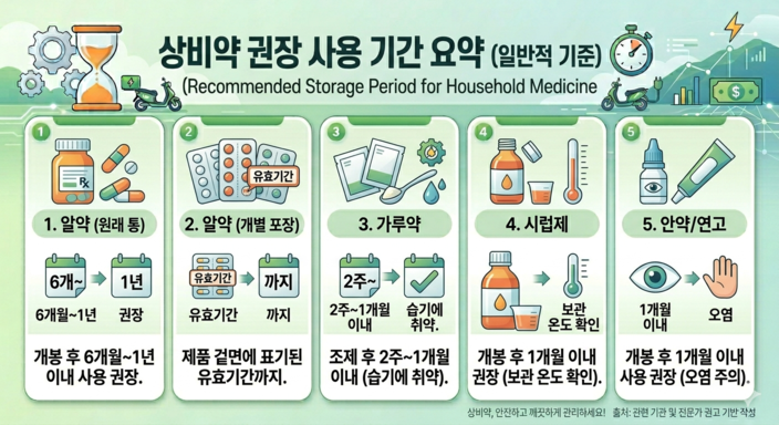 우리 집 상비약 유통기한 확인법