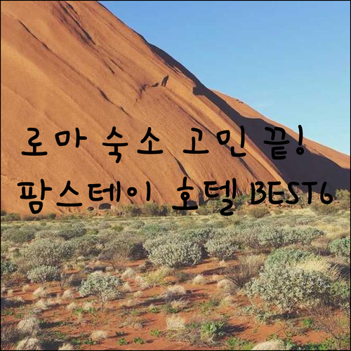로마 여행 숙소 고민 끝 이탈리아 팜