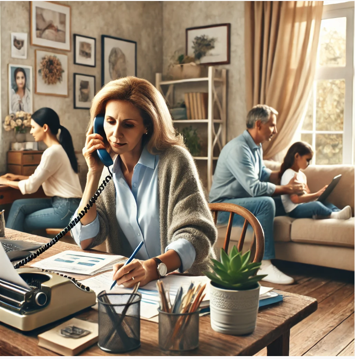 50대 의 일, 가족, 삶을 표현한 이미지