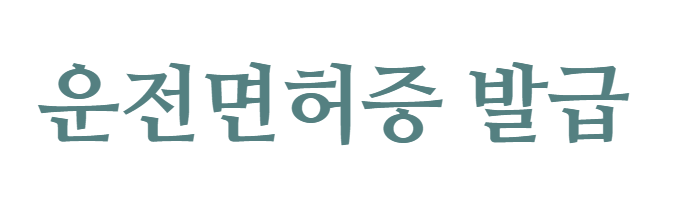 운전면허증발급