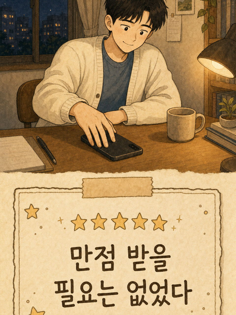 만점 받을 필요는 없었다는 엔딩 장면