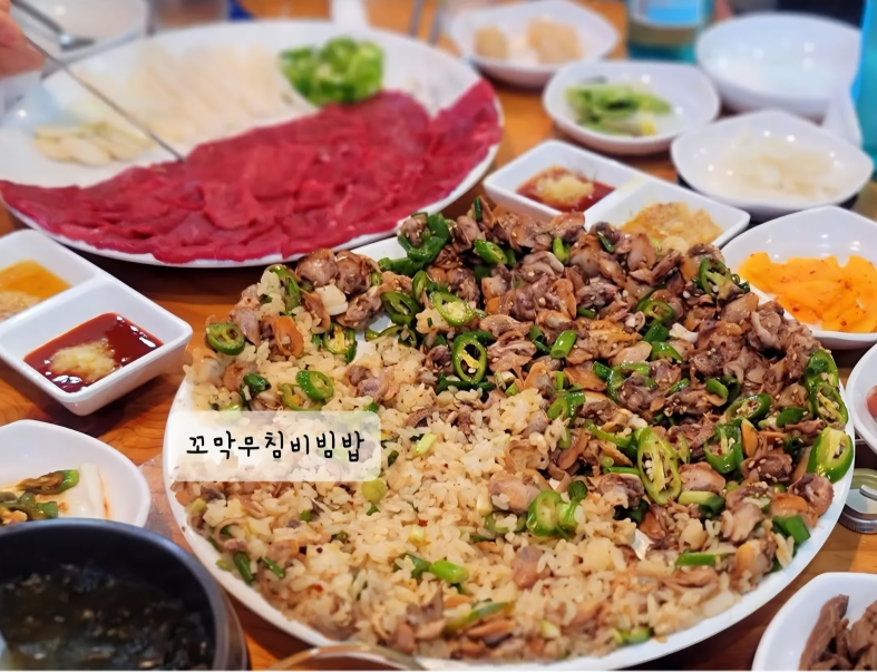 엄지네포장마차 강릉 본점에서