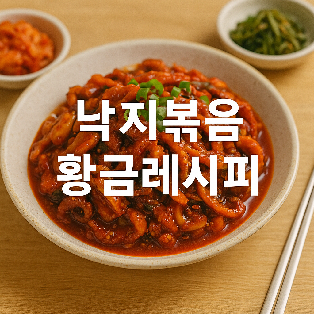 낙지볶음 황금레시피