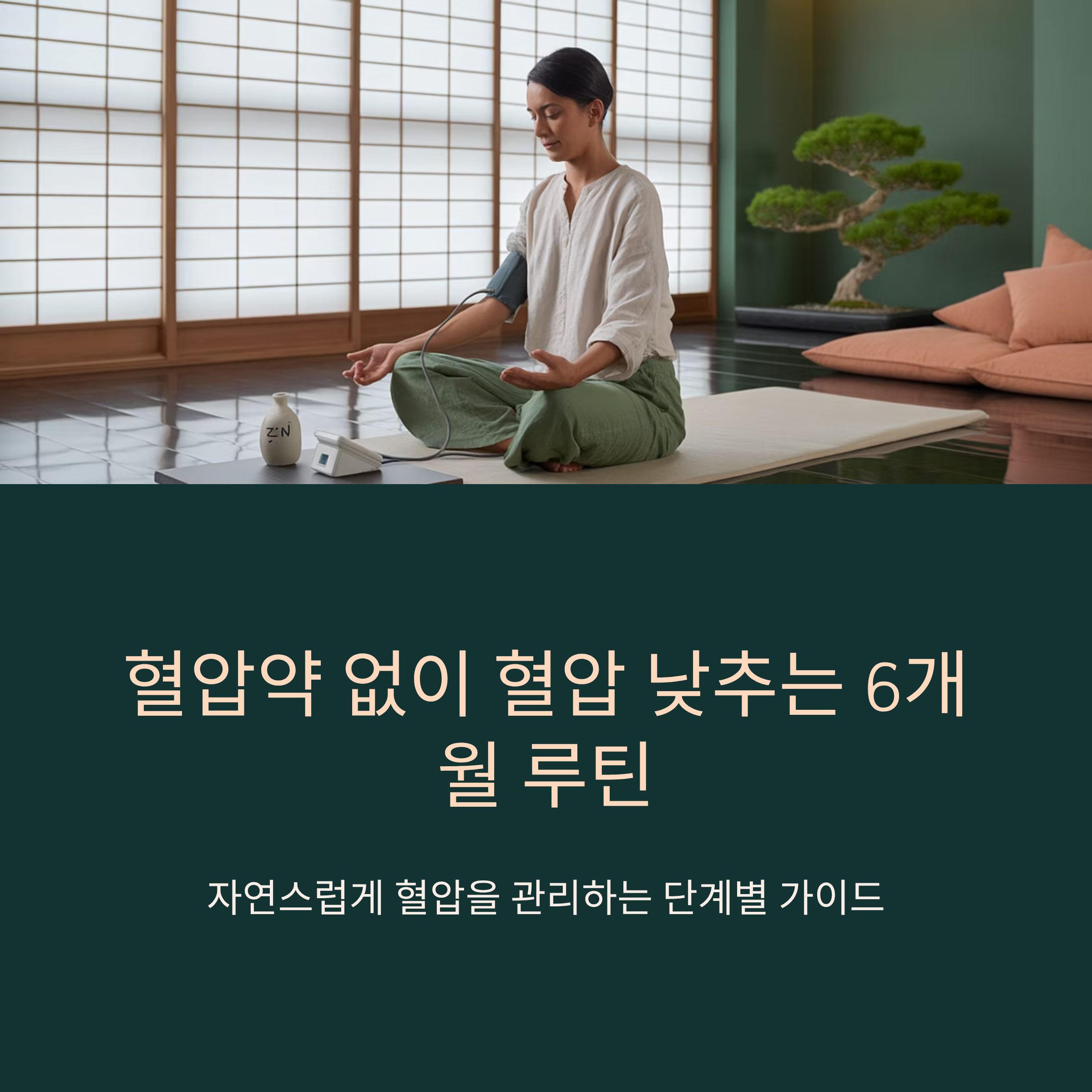 혈압약 없이 혈압 낮추는 6개월 루틴 공개