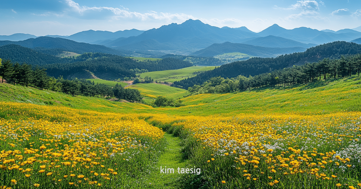 가리왕산의 사계절