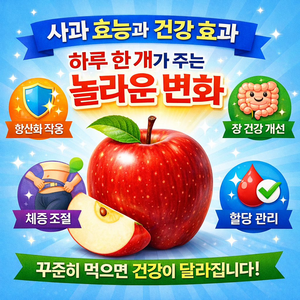 사과 효능과 건강 효과, 하루 한 개가 주는 놀라운 변화