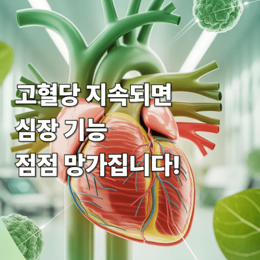 고혈당 지속되면 심장 기능 점점 망가집니다!