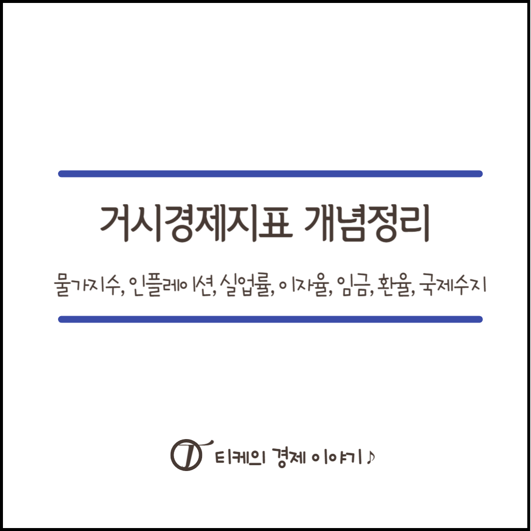 거시경제지표 개념정리