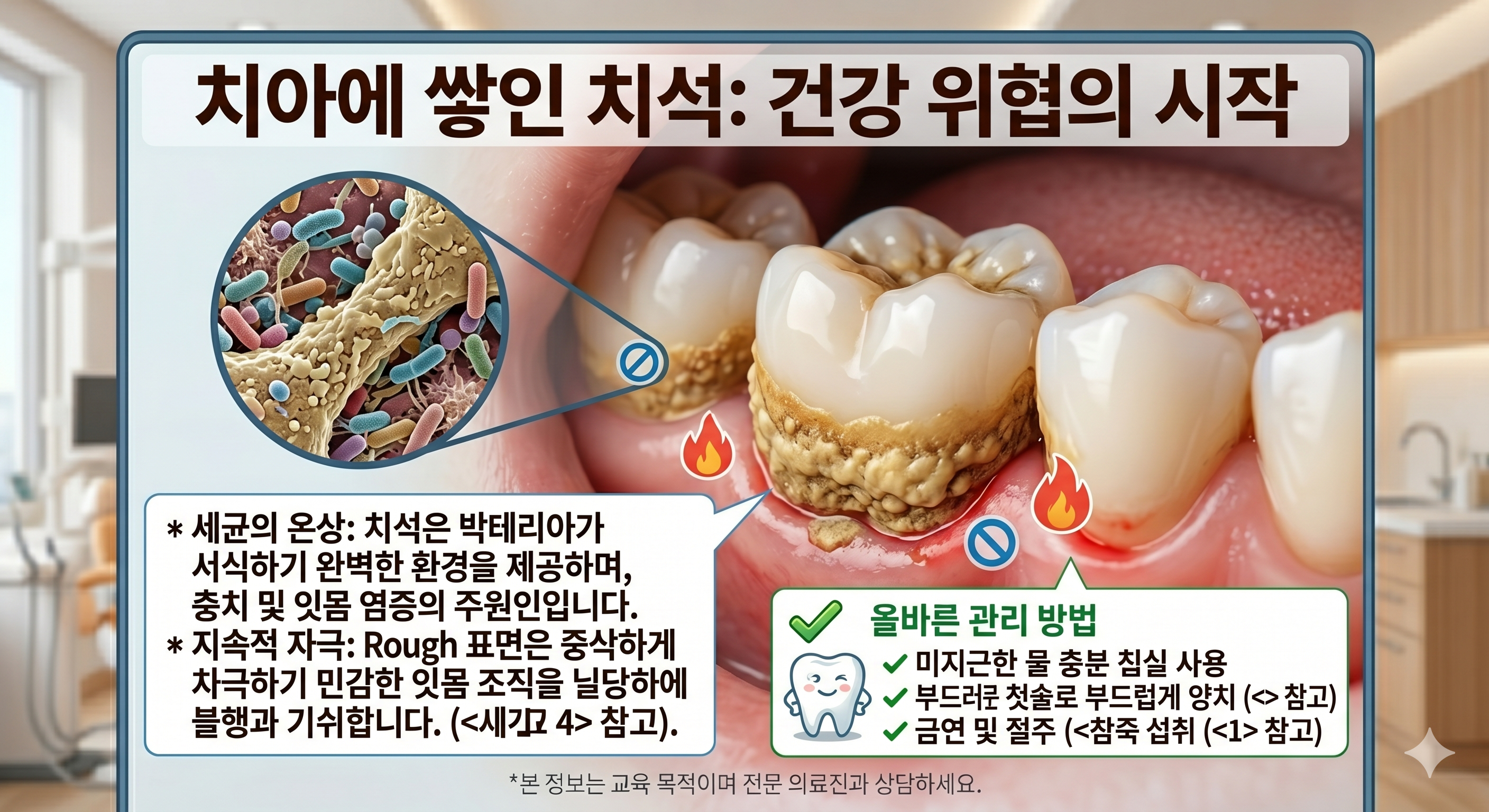 치석에 쌓인 치석