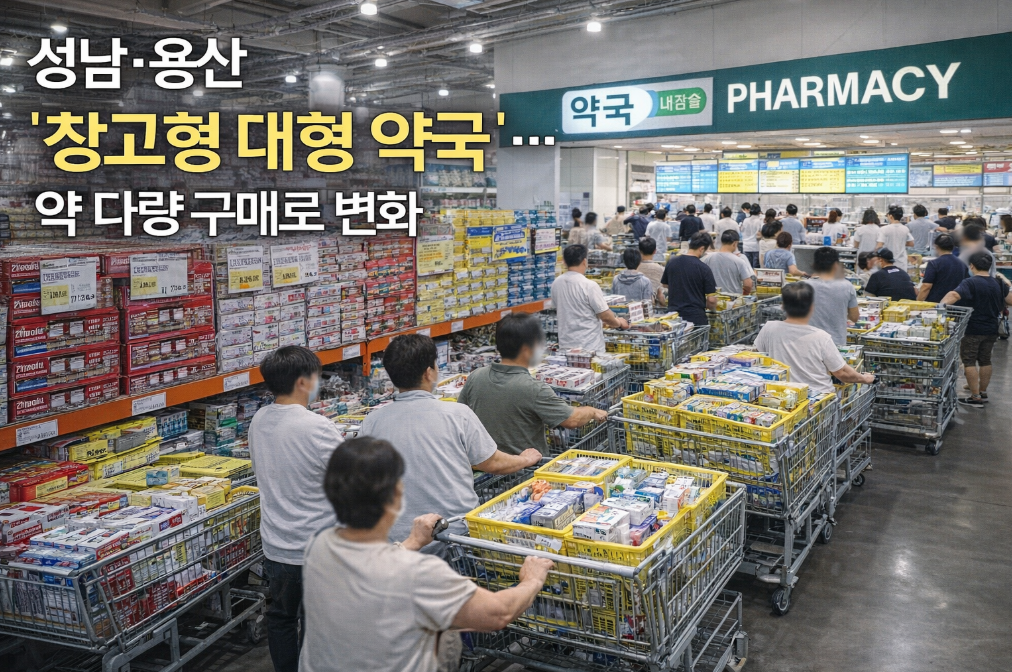 성남&middot;용산 '창고형 대형 약국', 약값 절약 혁명 시작됐다