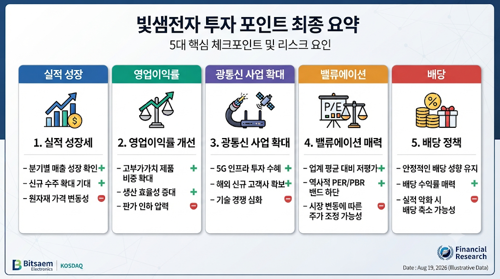 빛샘전자 주가 전망에서 확인해야 할 실적과 광통신 사업 핵심 지표 요약