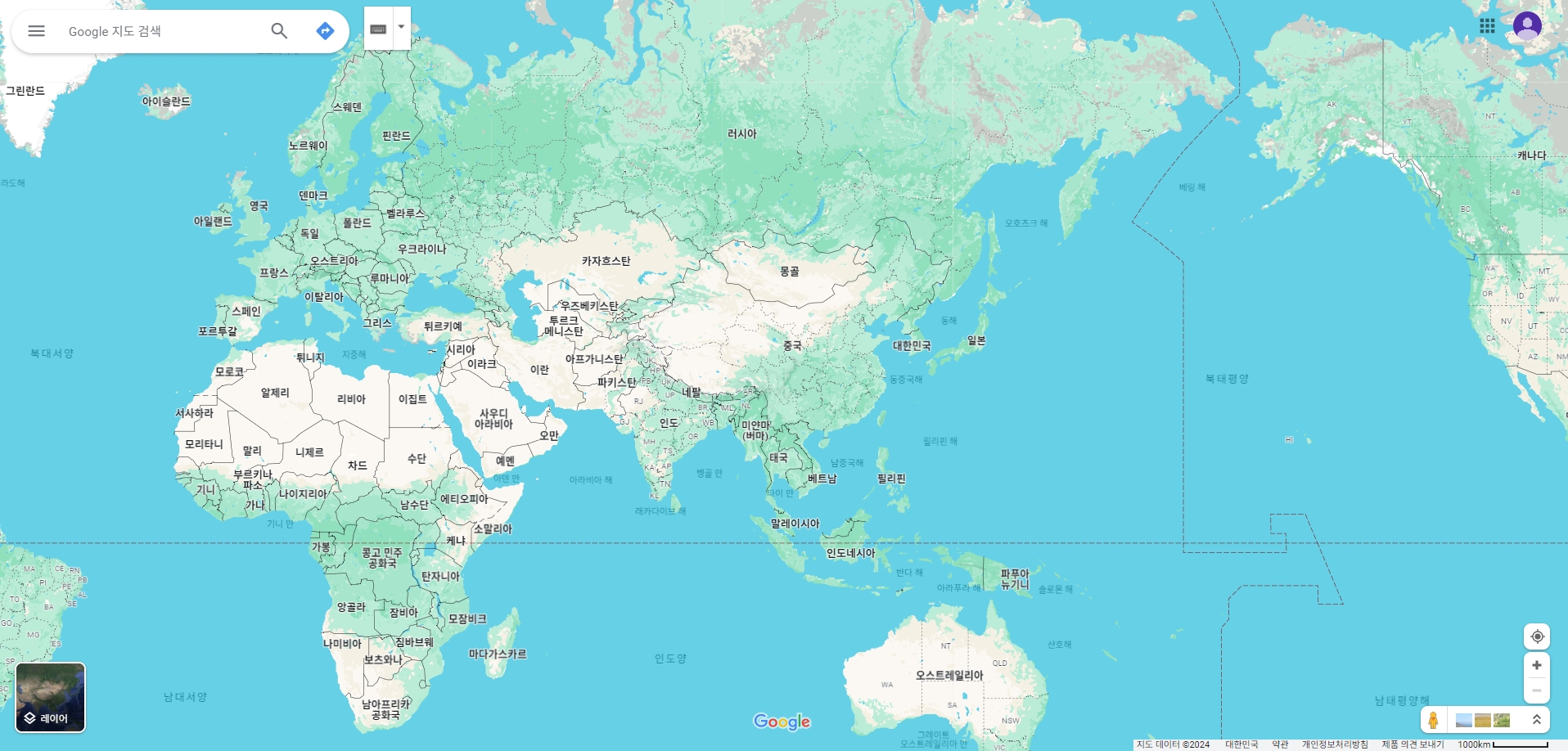 세계지도 크게 보기