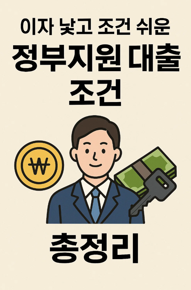 이자 낮고 조건 쉬운 ‘정부지원 대출 조건’ 총정리