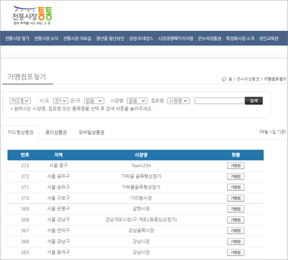 온누리상품권 사용처