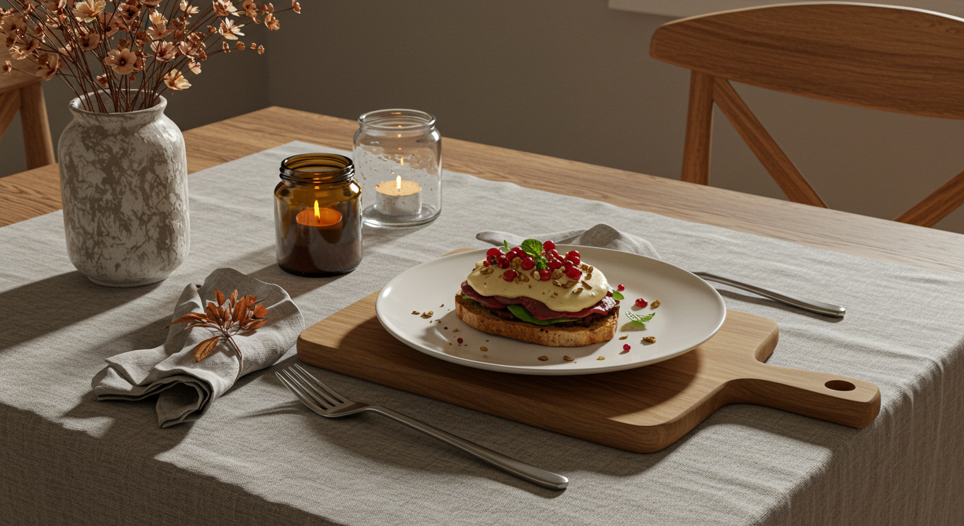 테이블 위 소품도 플레이팅의 일부예요