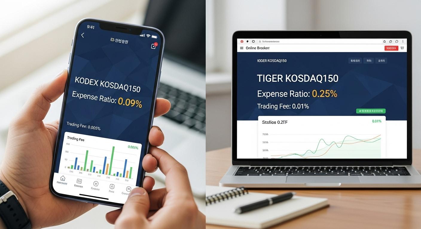 코스닥 150 etf 수수료 비교