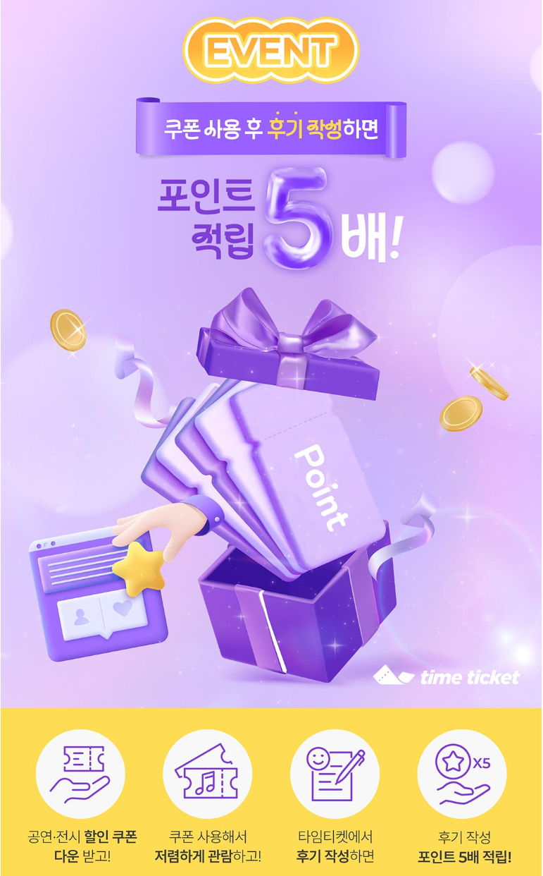 공연전시 할인권 210만장! 최대할인 받는법 (출처 : 문화체육관광부)