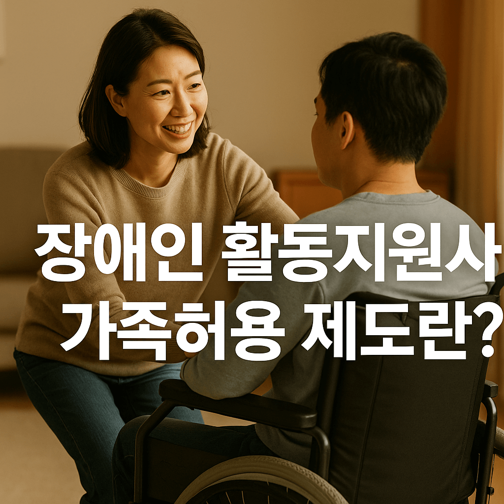 장애인활동지원사 가족허용제도란