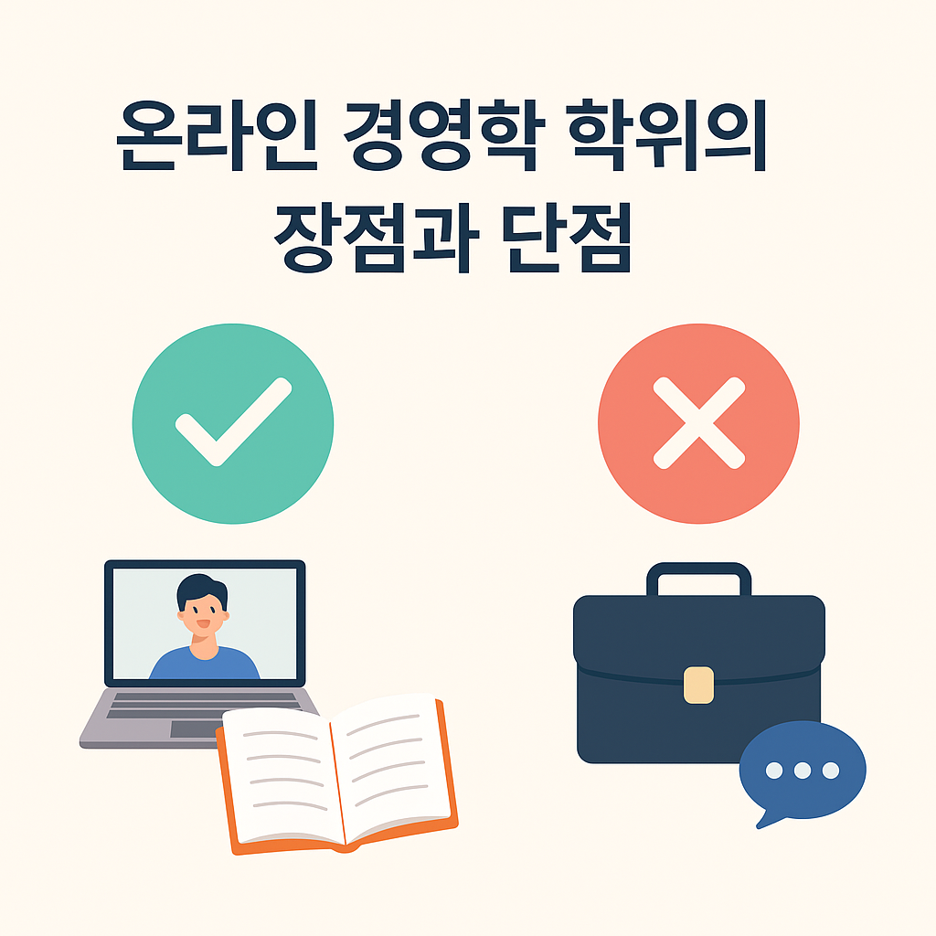 온라인 경영학 학위의 장점과 단점 관련 사진