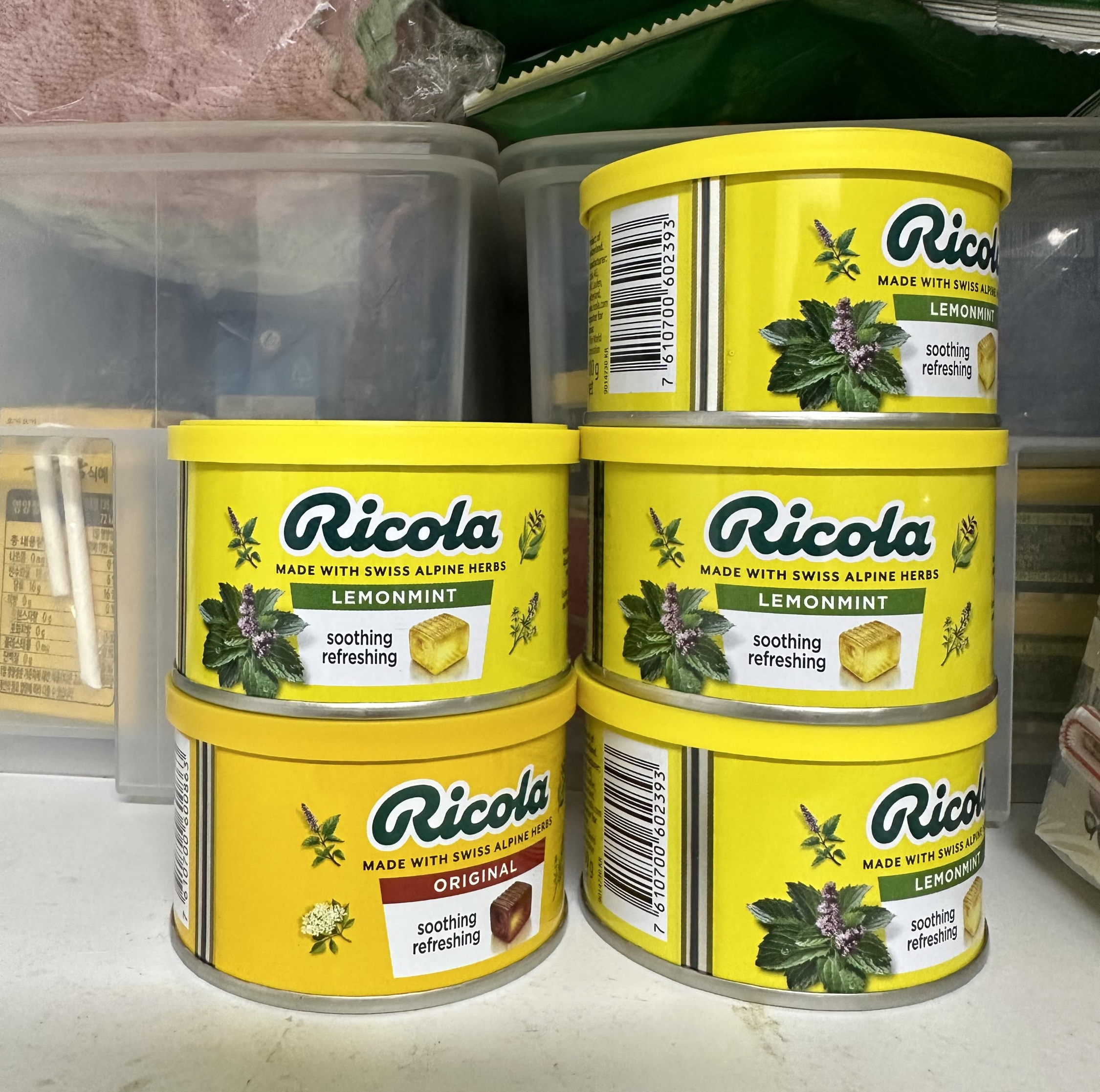 리콜라 오리지널, 레몬민트 캔디 드럼 형태