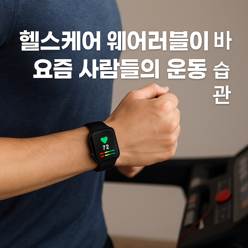 헬스케어 웨어러블이 바꾼 요즘 사람들의 운동 습관