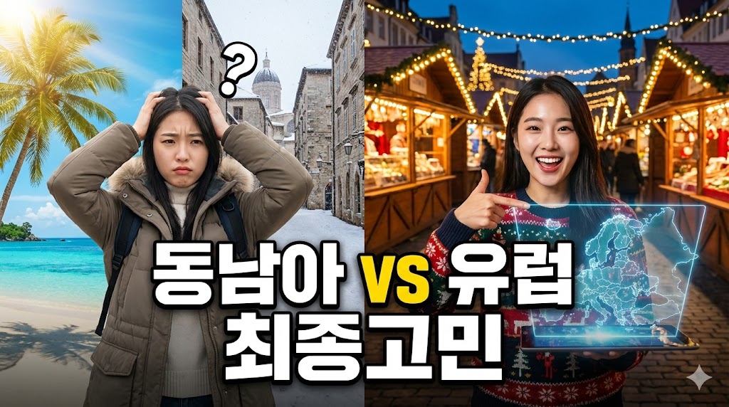 연말 해외여행, 동남아 휴양 vs 유럽 크리스마스 마켓? 후회 없는 선택을 위한 최종 비교 가이드!