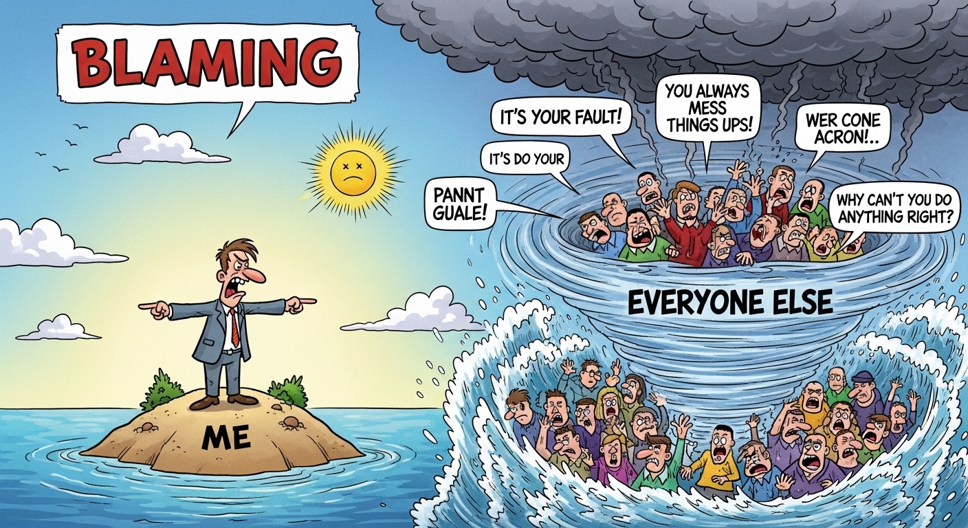 사티어 의사소통 비난형