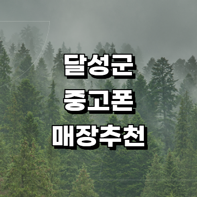 대구 달성군 중고폰