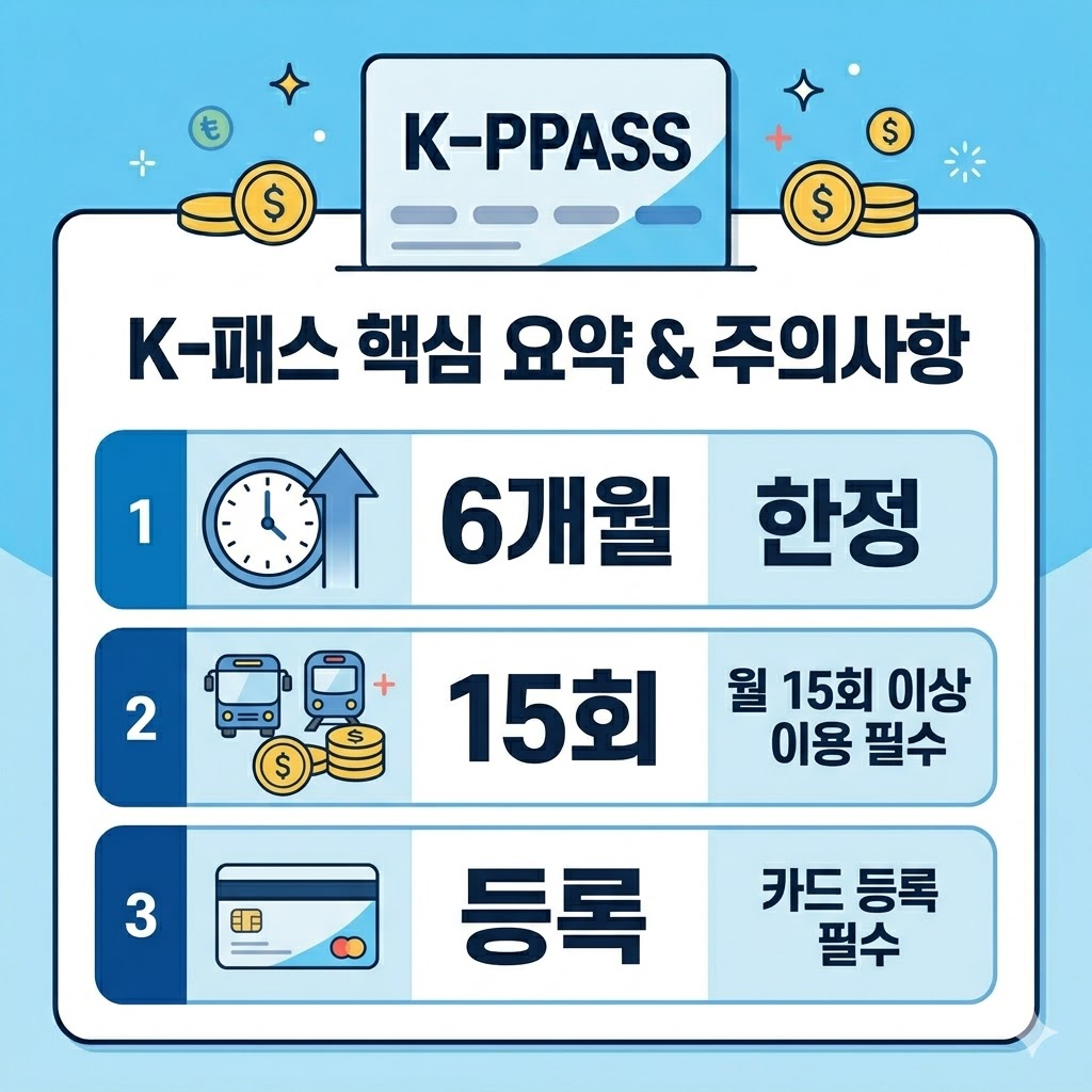 K-패스 이용 시 주의 사항 (필독!)