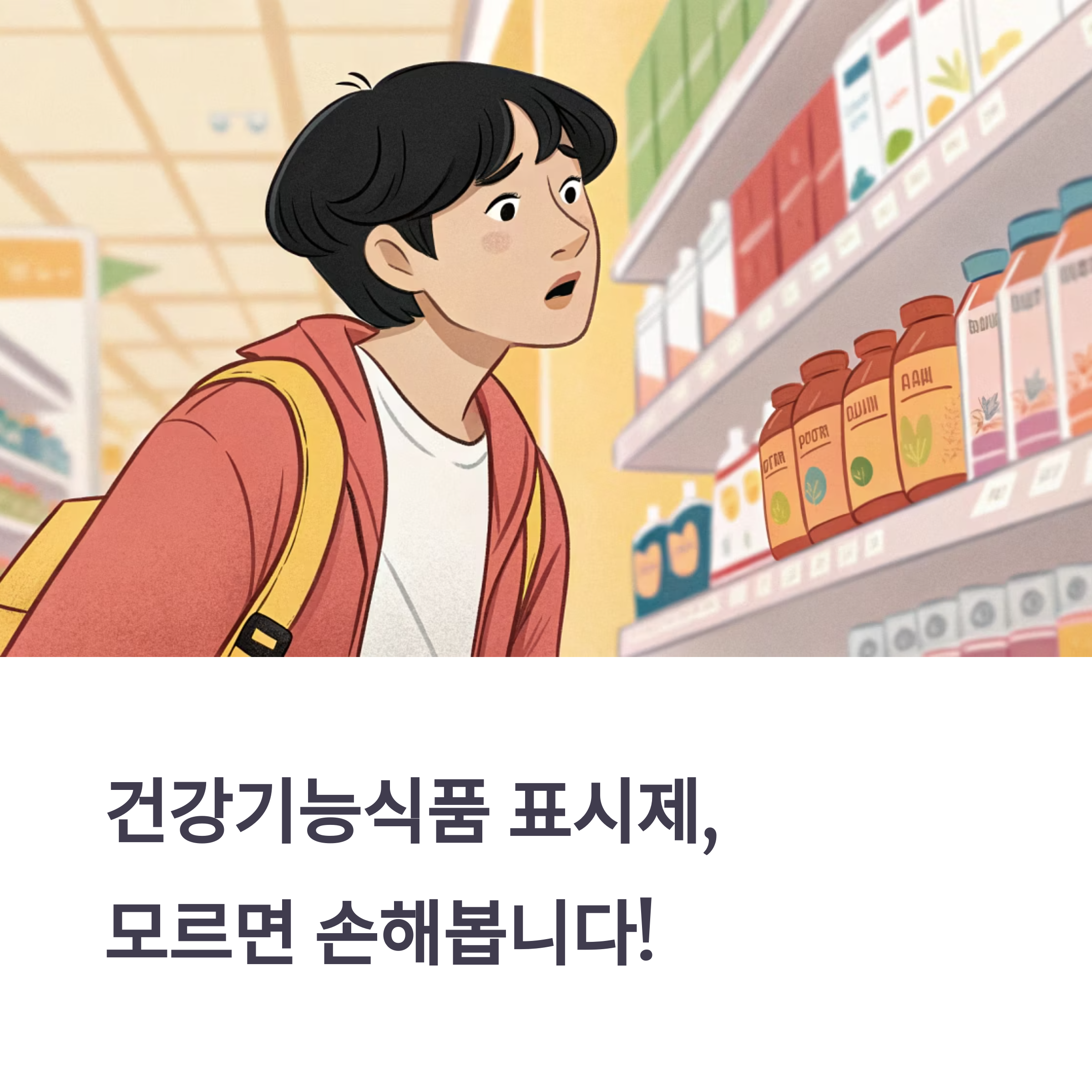 건강기능식품 표시제, 모르면 손해