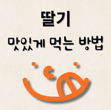 딸기 맛있게 먹는 방법