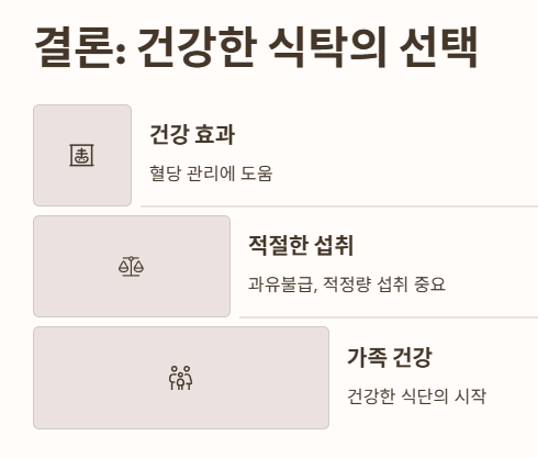 결론: 바나듐쌀, 건강한 식탁의 선택